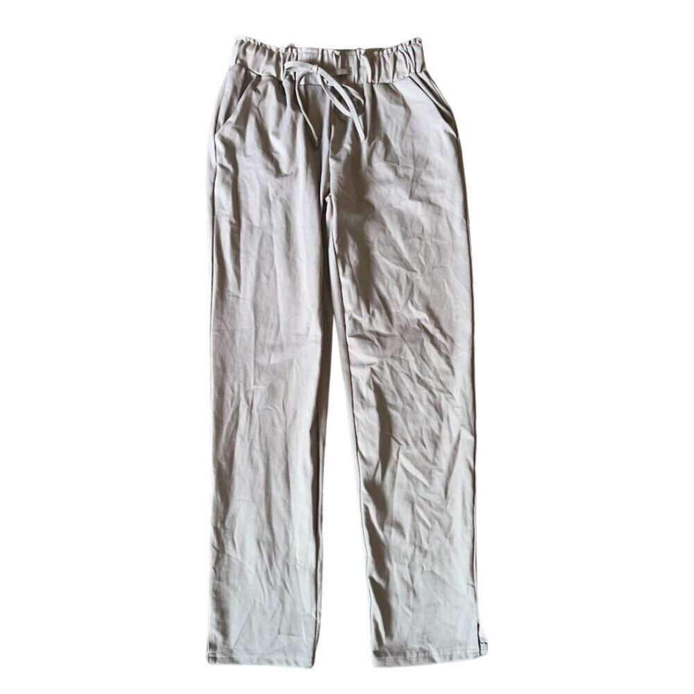 Joie XS Women's Taupe Dress Casual Pants Elastic Waistband Stretchy Pockets